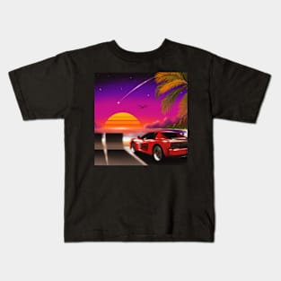 Testarossa Retrowave Kids T-Shirt